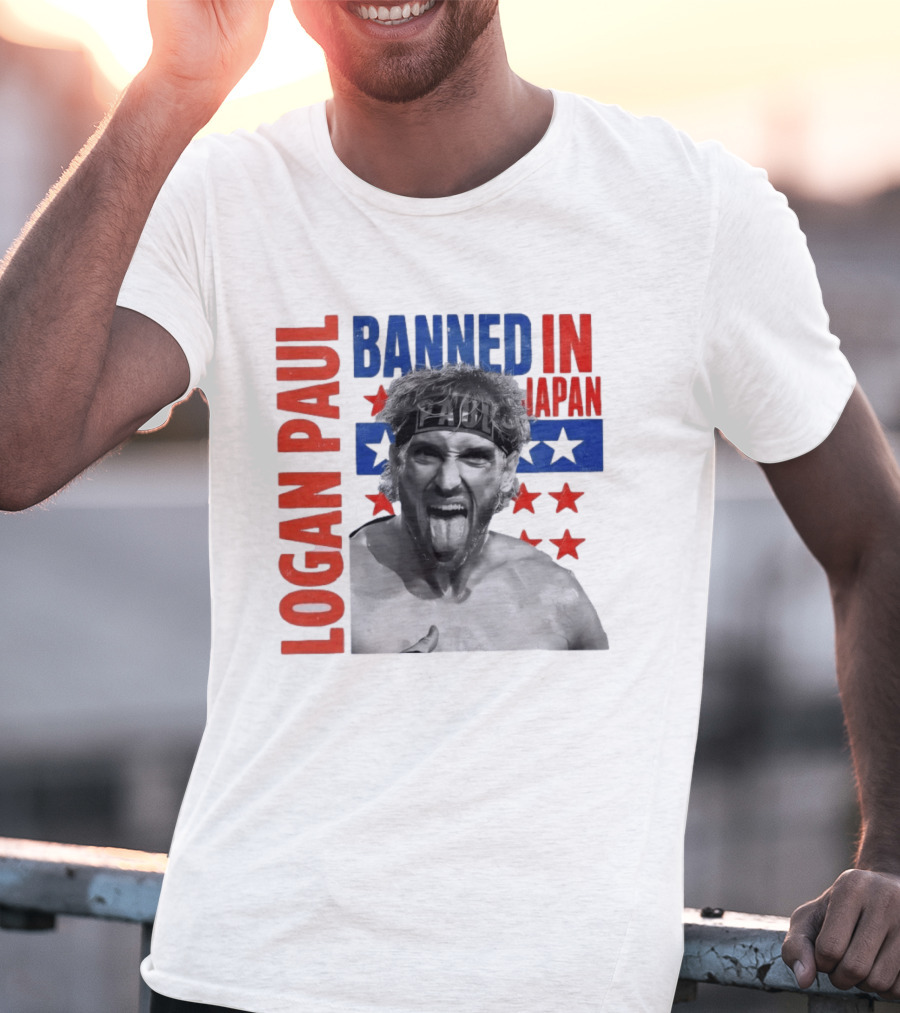 Logan Paul Banned In Japan Stars And Stripes T-Shirt
