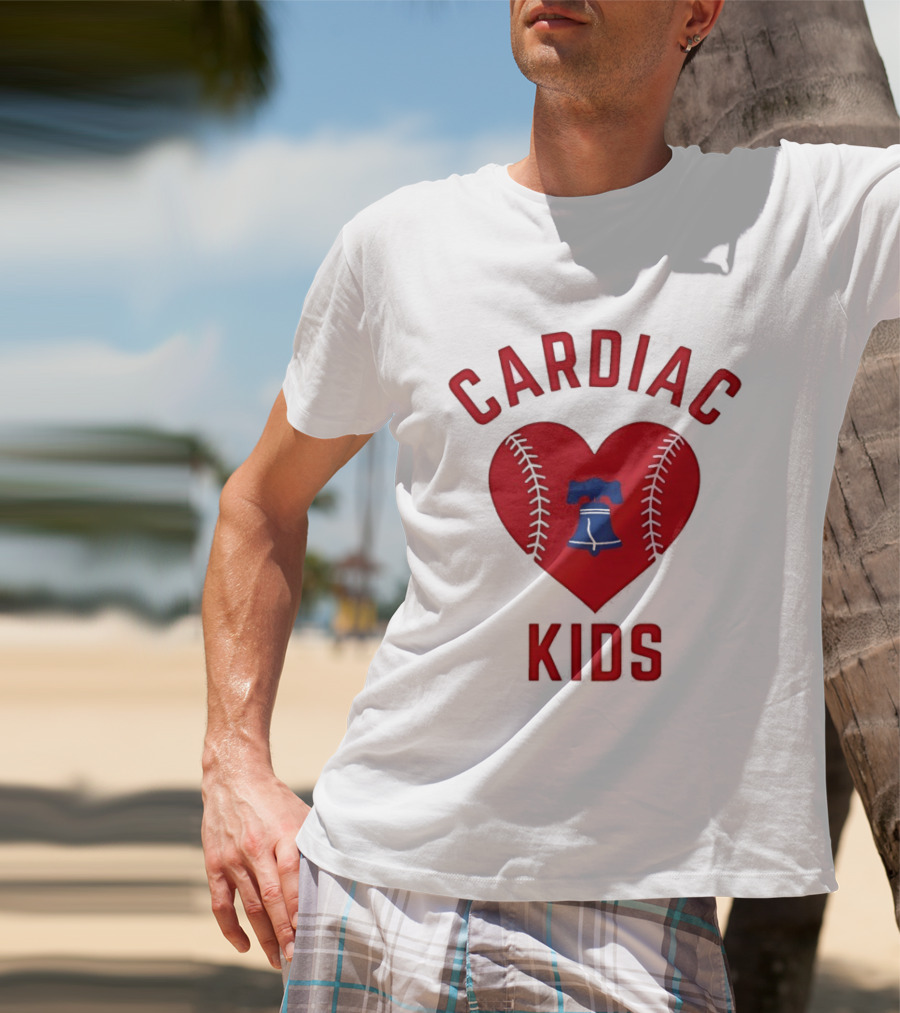 Cardiac Kids Philadelphia Phillies Heart Baseball T-Shirt