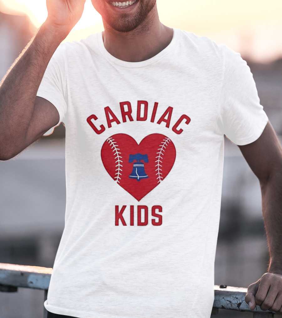 Cardiac Kids Philadelphia Phillies Heart Baseball T-Shirt