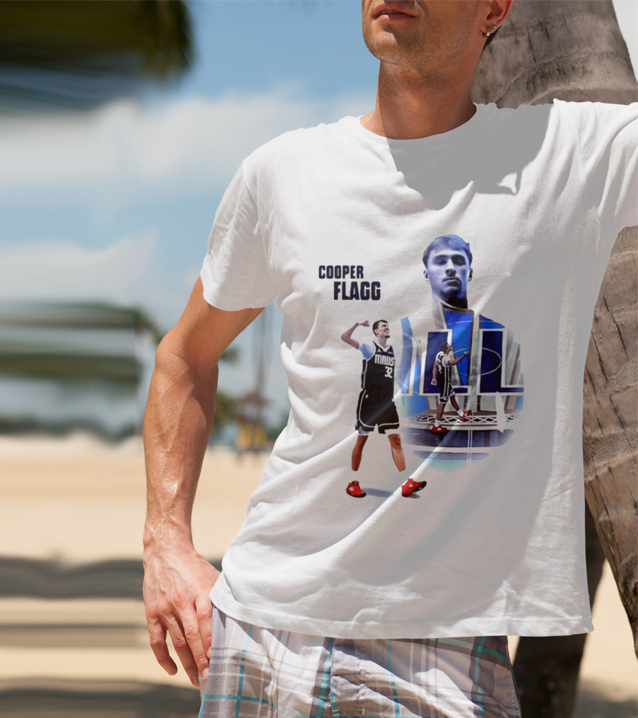 Cooper Flagg Dallas Mavericks MAUS 32 Basketball Player Art 2026 NBA Rookie Of The Year T-Shirt