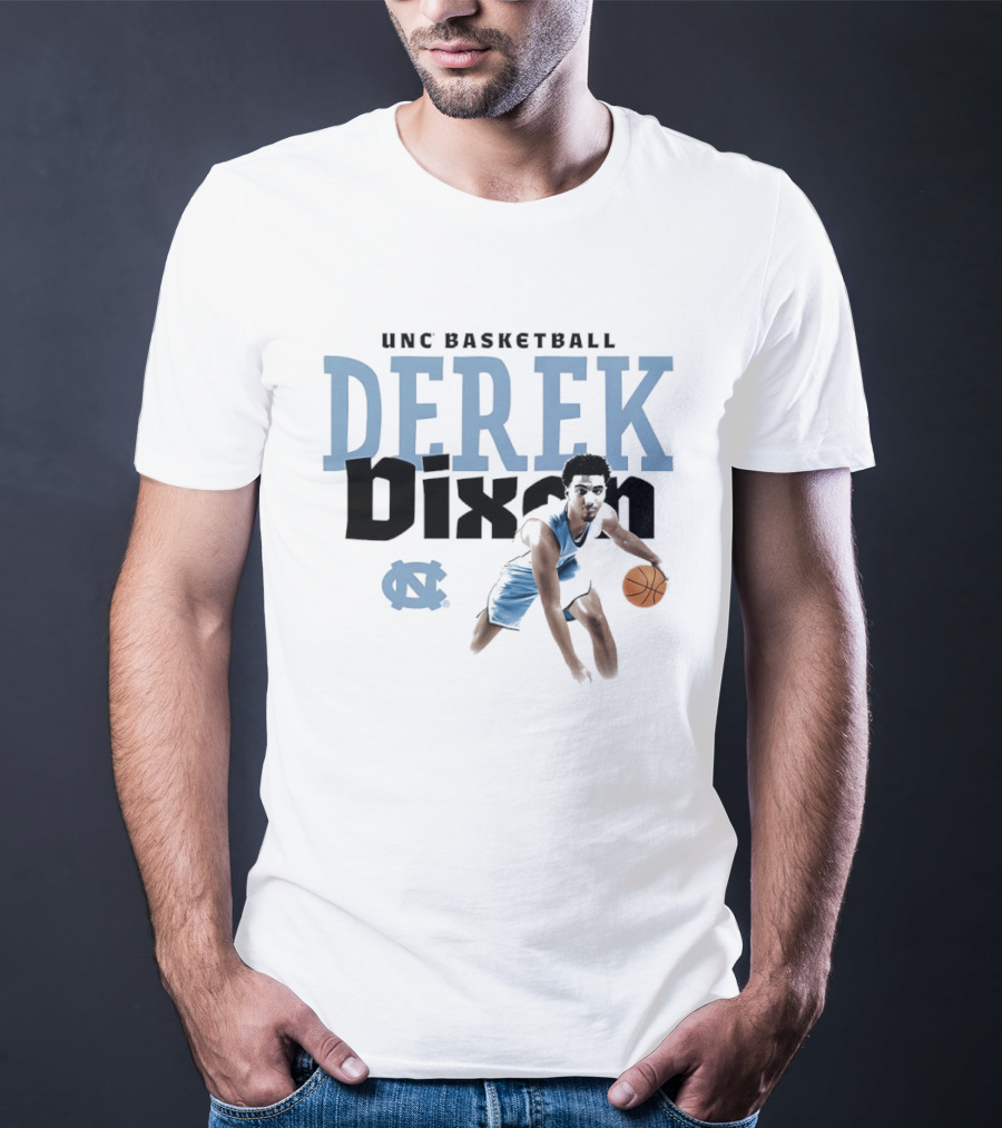 UNC Basketball Derek Dixon Player Pose Star T-Shirt