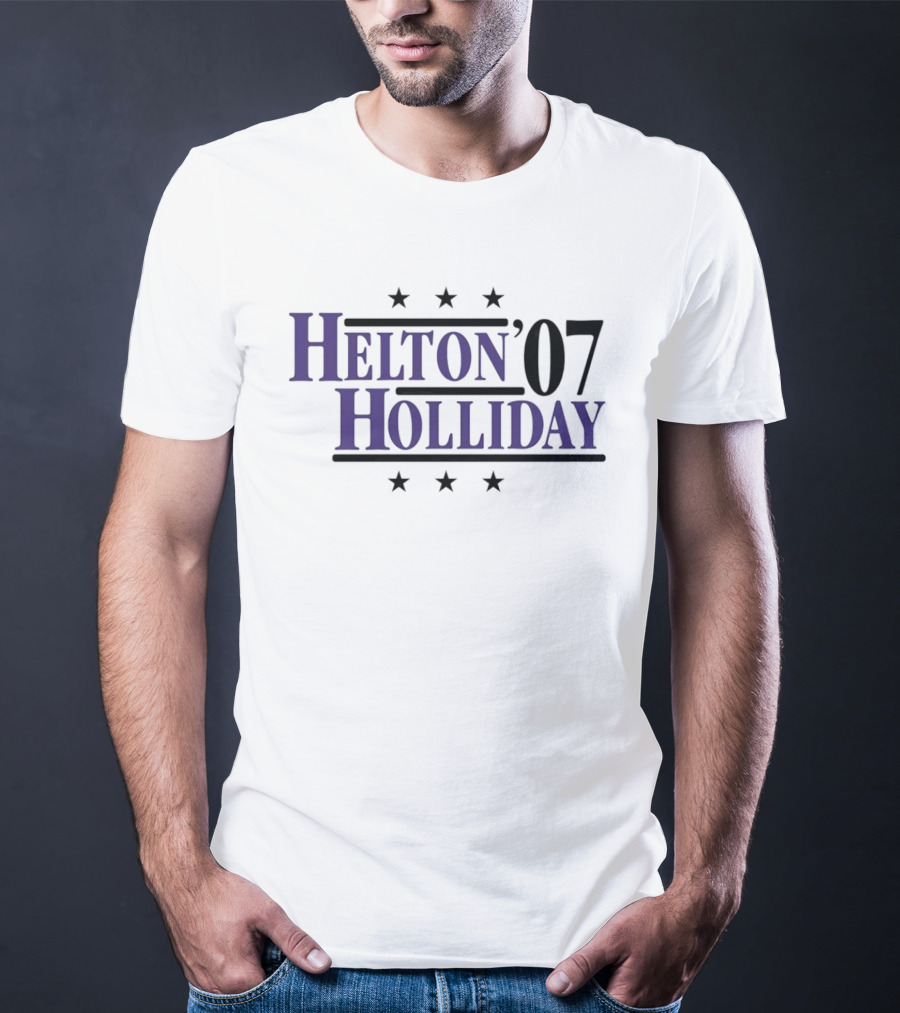 Helton Holliday 2007 Colorado Rockies Stars T-Shirt
