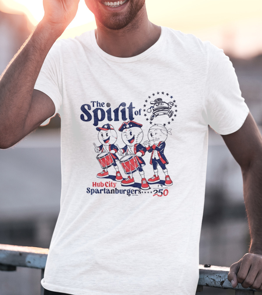 The Spirit Of Hub City Spartanburgers 250 Drummers Parade T-Shirt