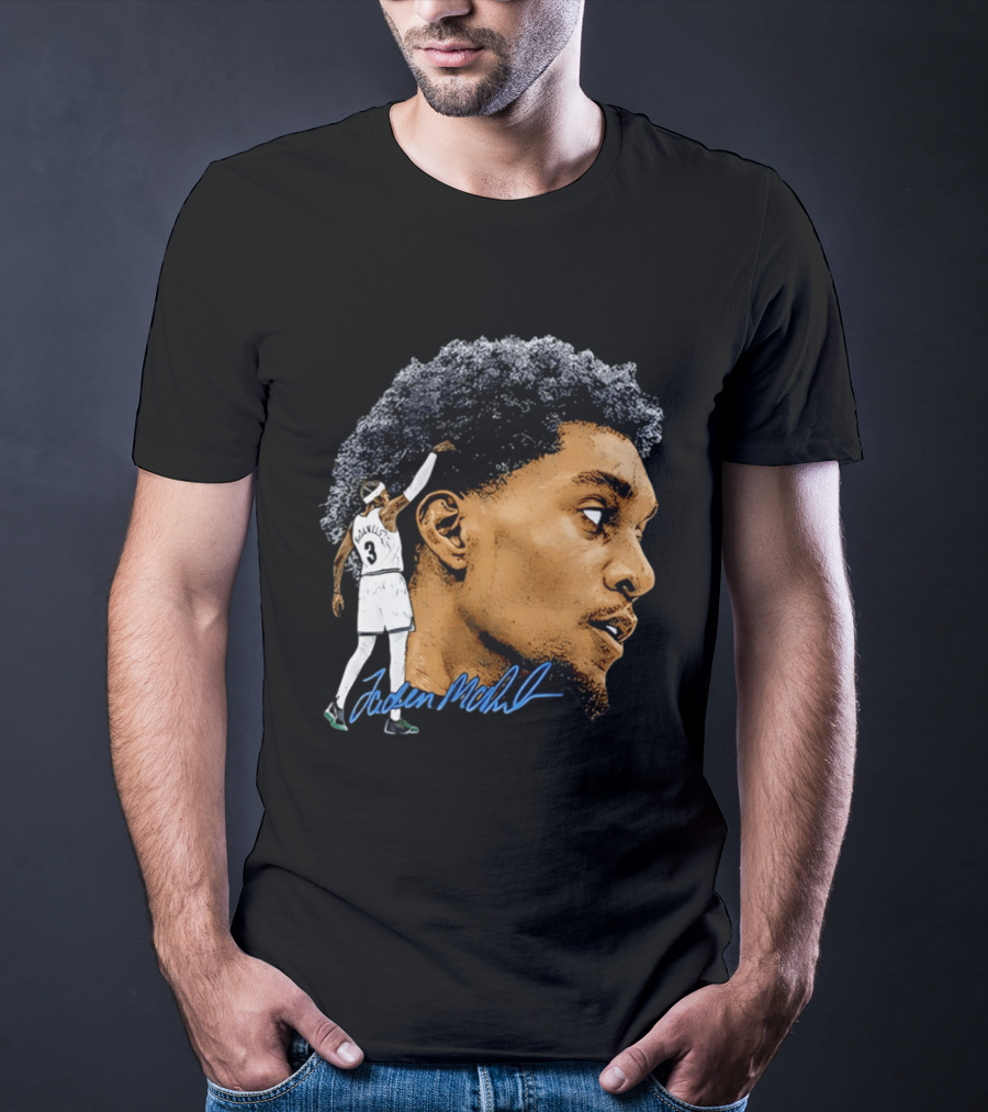 Anthony Edwards Minnesota Timberwolves Jordan McLaughlin Signature T-Shirt
