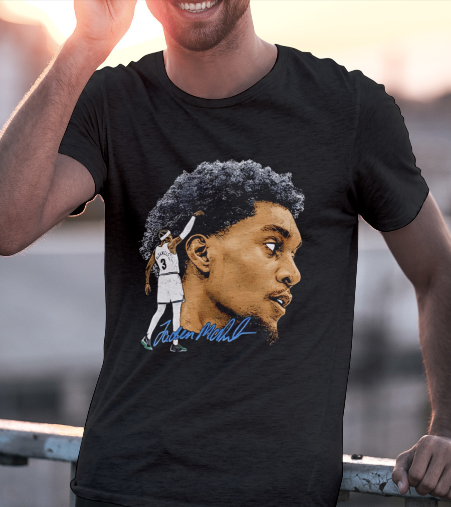 Anthony Edwards Minnesota Timberwolves Jordan McLaughlin Signature T-Shirt