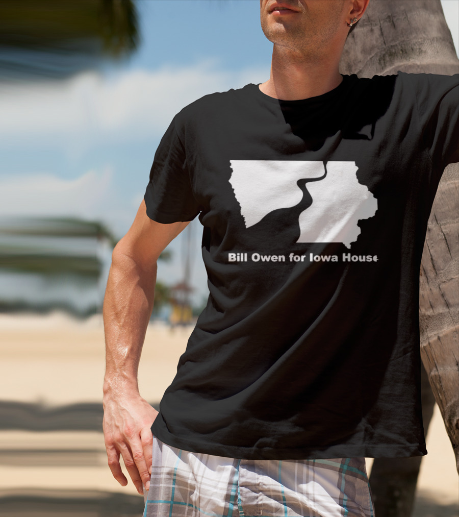 Bill Owen For Iowa House Campaign Map T-Shirt