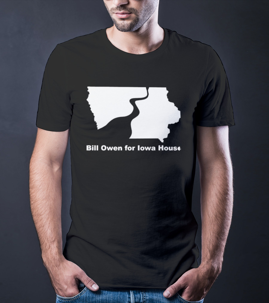 Bill Owen For Iowa House Campaign Map T-Shirt