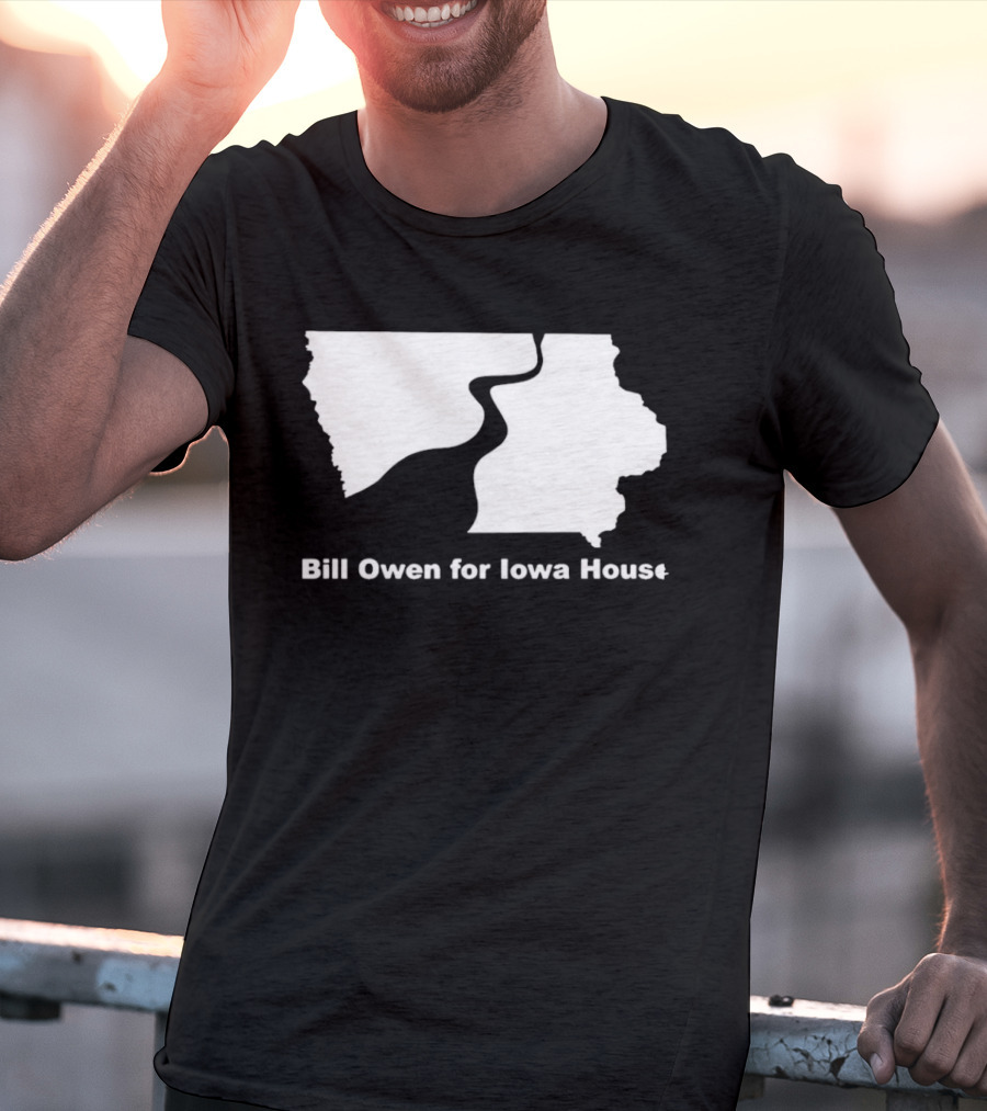 Bill Owen For Iowa House Campaign Map T-Shirt