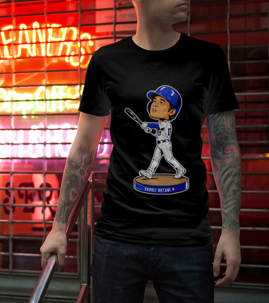Shohei Ohtani Los Angeles Dodgers #17 Bobblehead Collectible T-Shirt