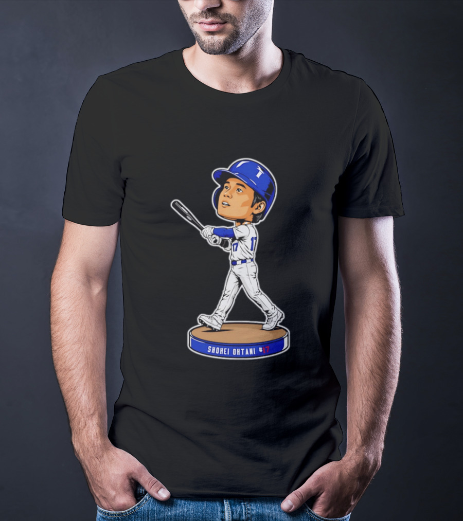 Shohei Ohtani Los Angeles Dodgers #17 Bobblehead Collectible T-Shirt