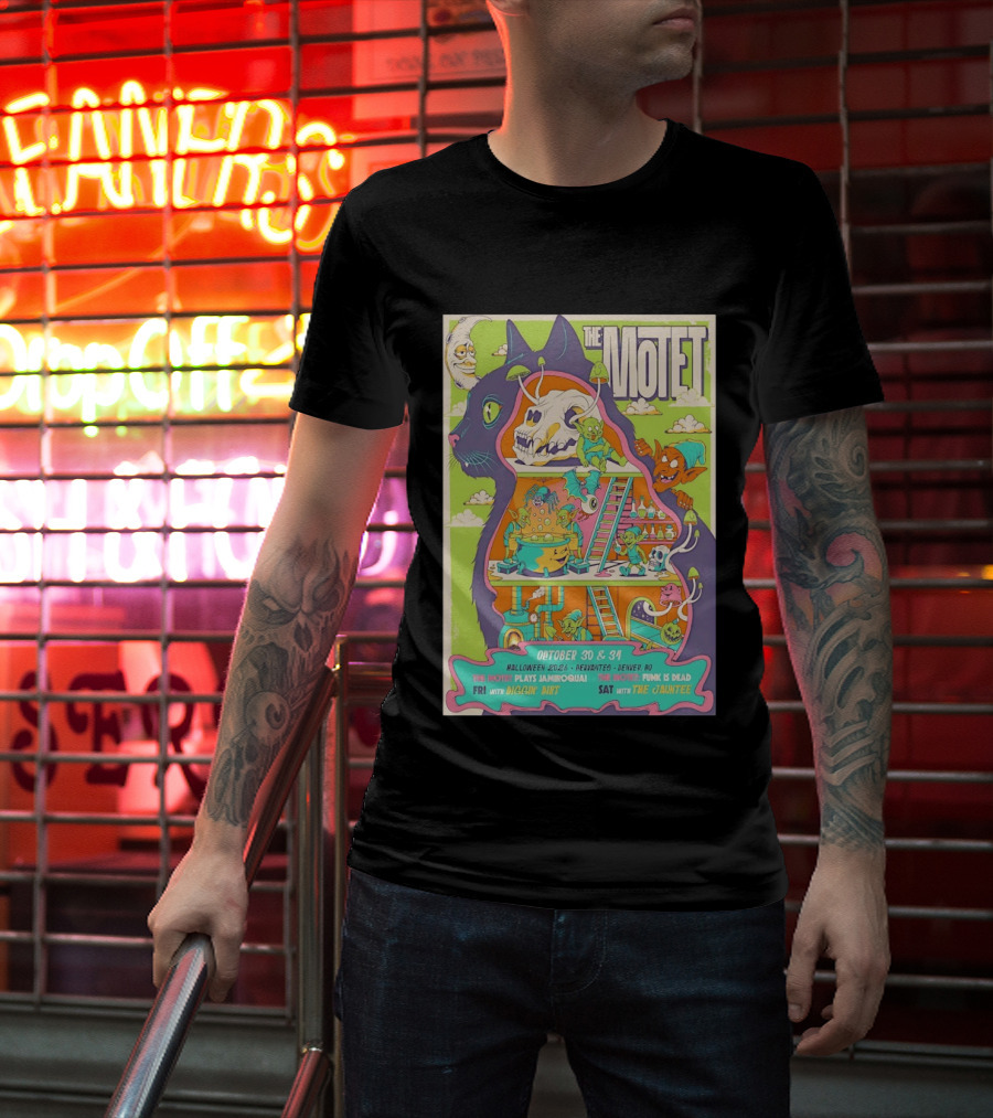 The Motet Plays Jamiroquai Halloween 2026 Cervantes Denver Concert Funk Is Dead Diggin' Dirt The Jauntee T-Shirt