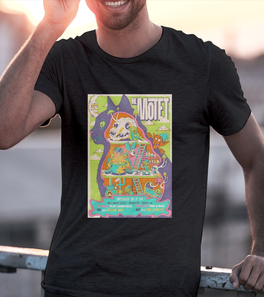 The Motet Plays Jamiroquai Halloween 2026 Cervantes Denver Concert Funk Is Dead Diggin' Dirt The Jauntee T-Shirt