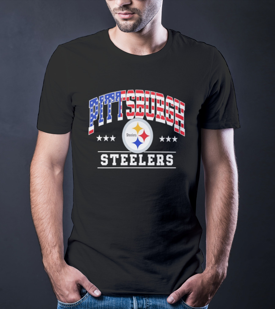 Pittsburgh Steelers American Flag 1776 2026 250 Years Celebration T-Shirt