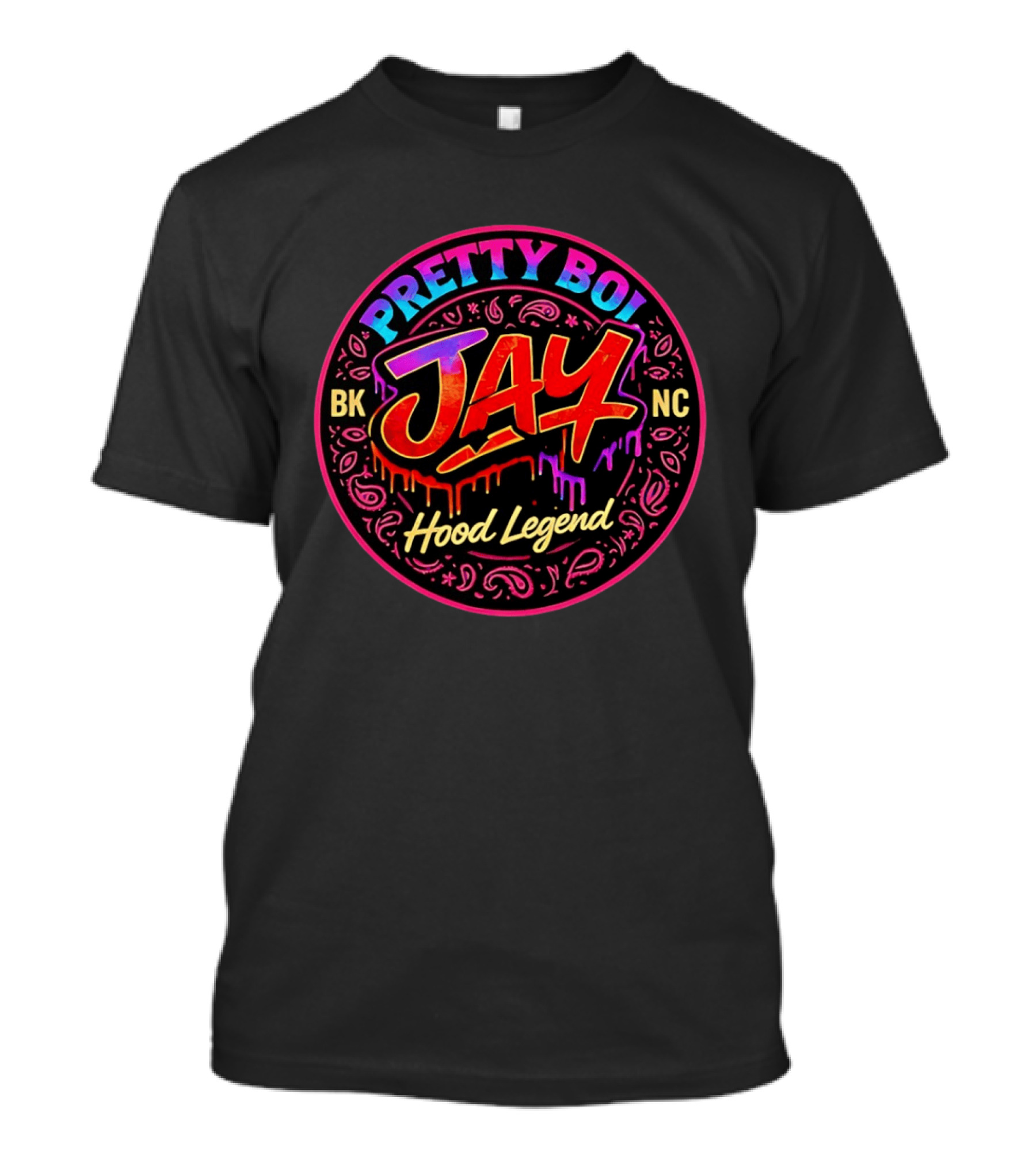 Pretty Boi Jay BK NC Hood Legend Graffiti T-Shirt