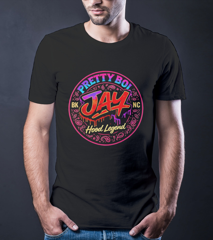 Pretty Boi Jay BK NC Hood Legend Graffiti T-Shirt