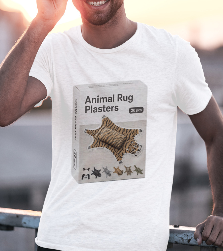 Animal Rug Plasters 20pcs Gentle Protection Tiger Panda Bear T-Shirt