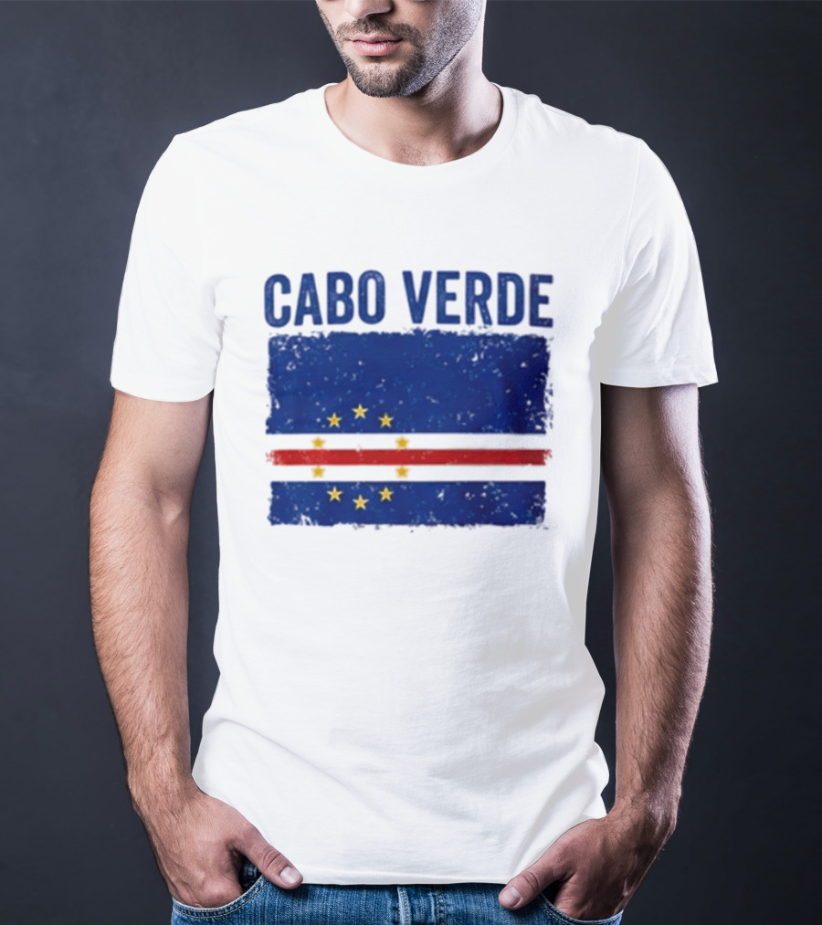 Cabo Verde Flag African Country Patriotic Stars And Stripes T-Shirt
