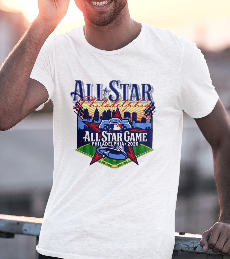 Philadelphia Phillies All Star Game 2026 Skyline Baseball MLB T-Shirt