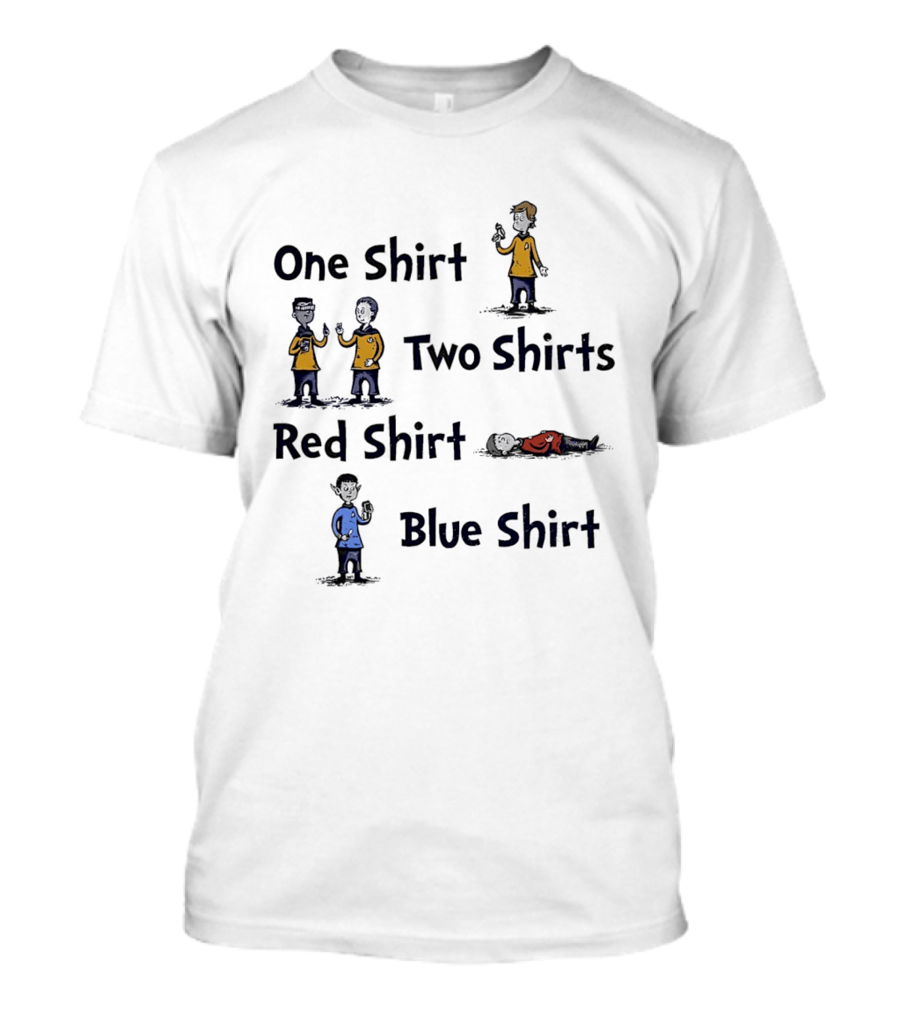 One Shirt Two Shirts Red Shirt Blue Meme T-Shirt