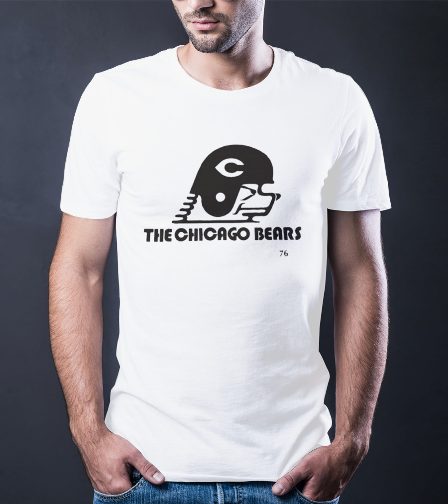 The Chicago Bears Helmet Logo 76 T-Shirt