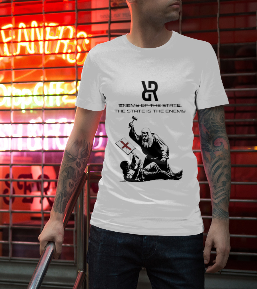 Revolutionary Struggle Judging The State Is The Enemy Political Protest T-Shirt
