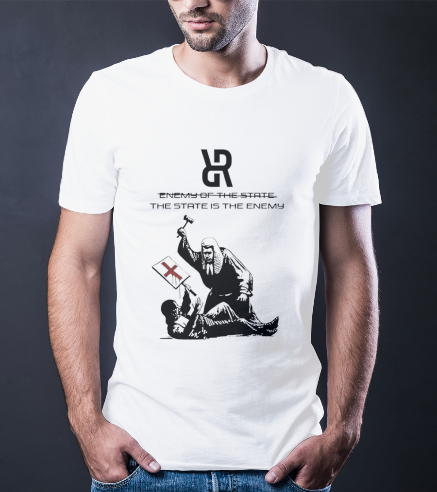 Revolutionary Struggle Judging The State Is The Enemy Political Protest T-Shirt