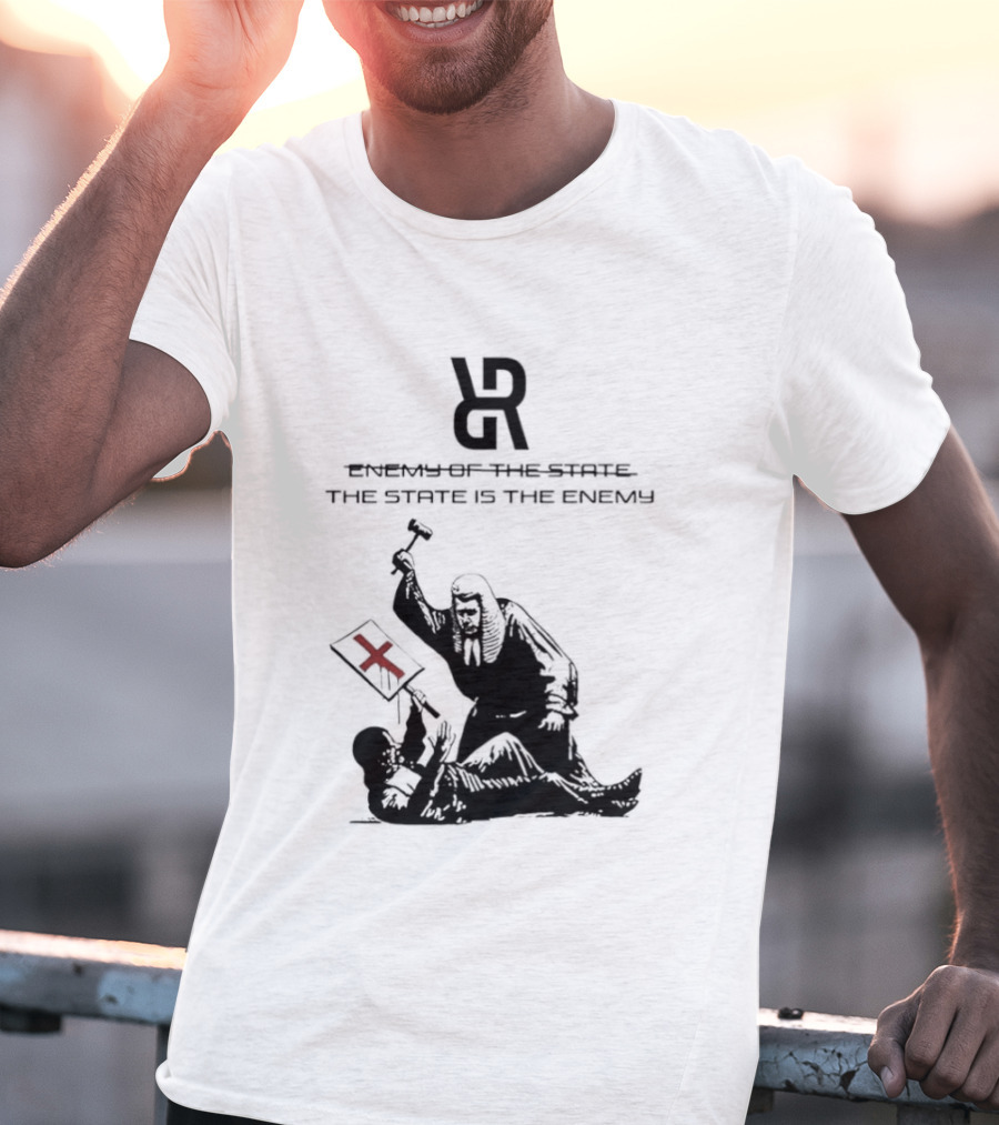 Revolutionary Struggle Judging The State Is The Enemy Political Protest T-Shirt