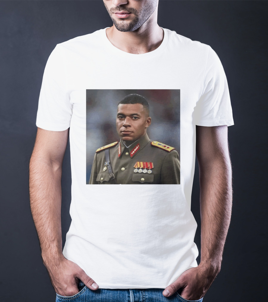 Kylian Mbappe Military Uniform Real Madrid Dictator T-Shirt