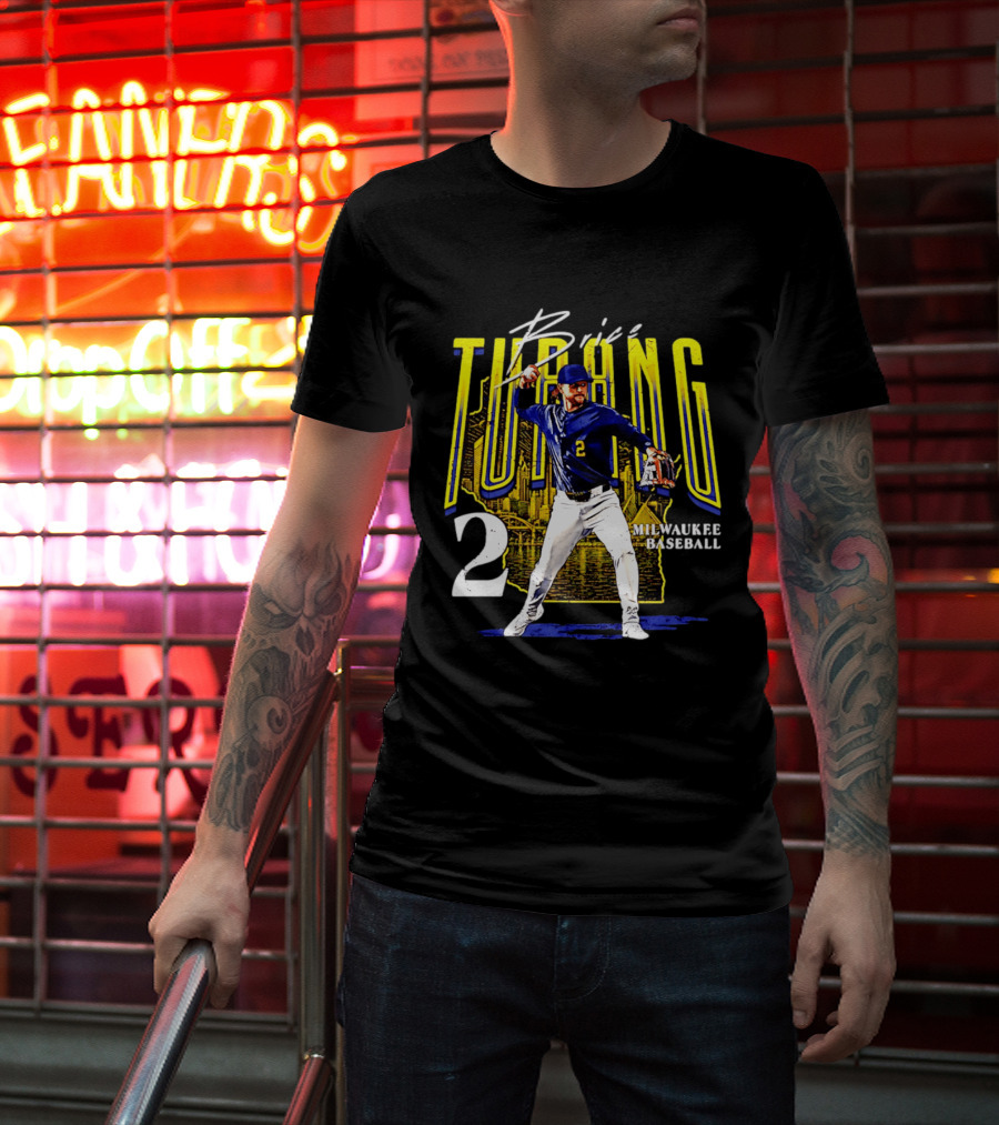 Brice Turang Milwaukee Baseball Player Number 2 T-Shirt