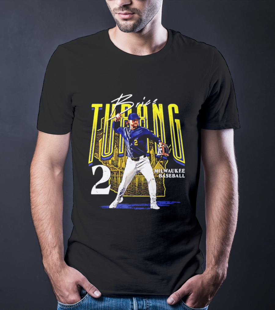 Brice Turang Milwaukee Baseball Player Number 2 T-Shirt