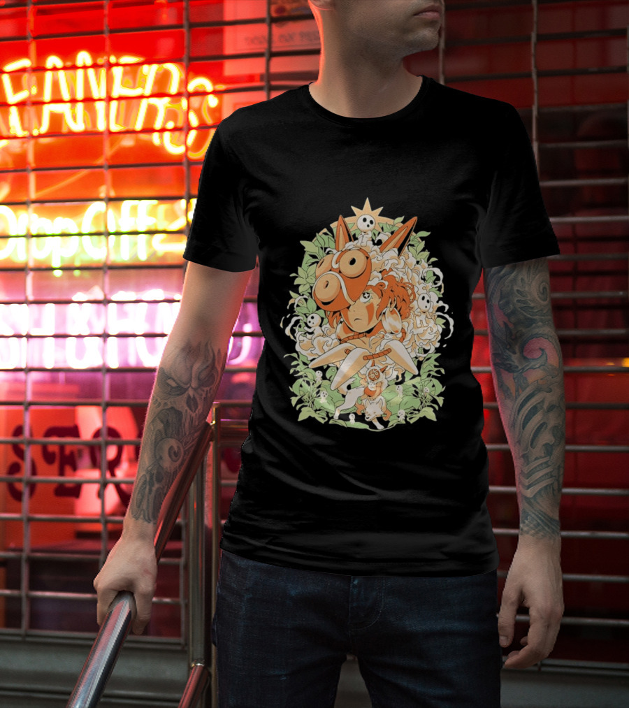 Princess Mononoke Moro Kodama Spirit Forest Adventure T-Shirt