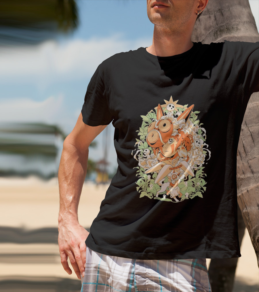 Princess Mononoke Moro Kodama Spirit Forest Adventure T-Shirt