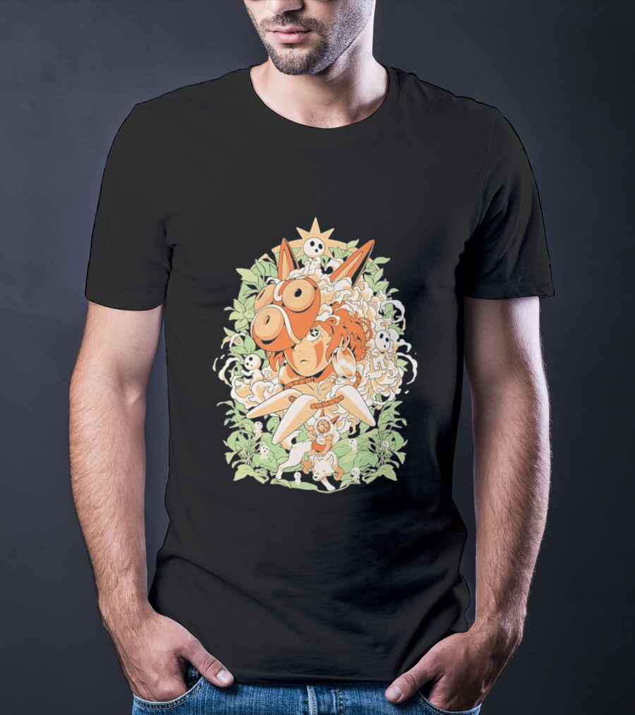 Princess Mononoke Moro Kodama Spirit Forest Adventure T-Shirt