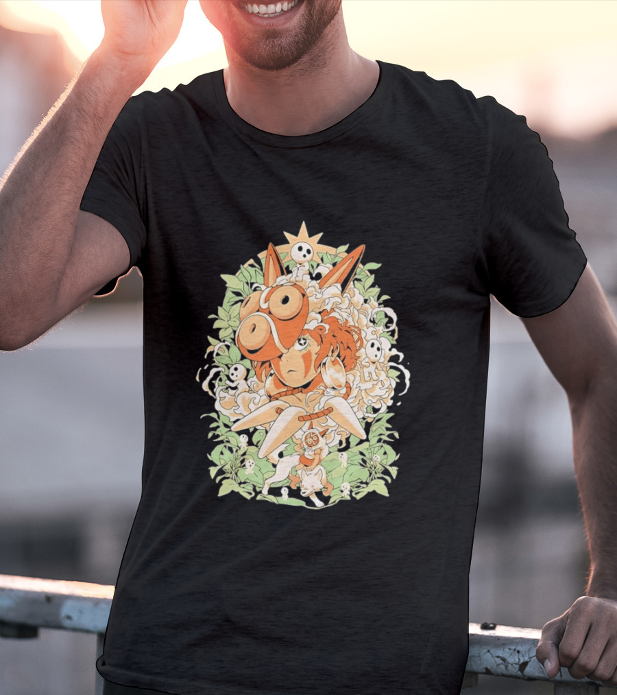 Princess Mononoke Moro Kodama Spirit Forest Adventure T-Shirt
