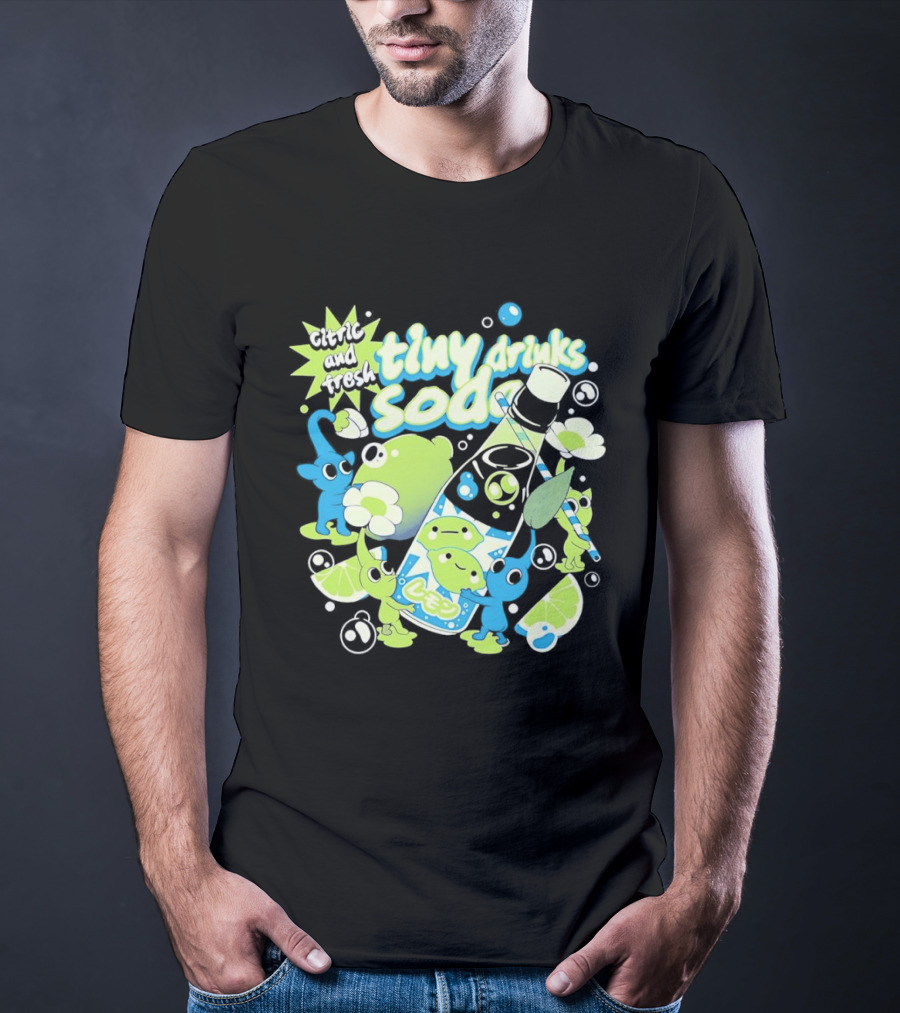 Tiny Drinks Soda Lemon Lime Pikmin Fresh And Juicy T-Shirt