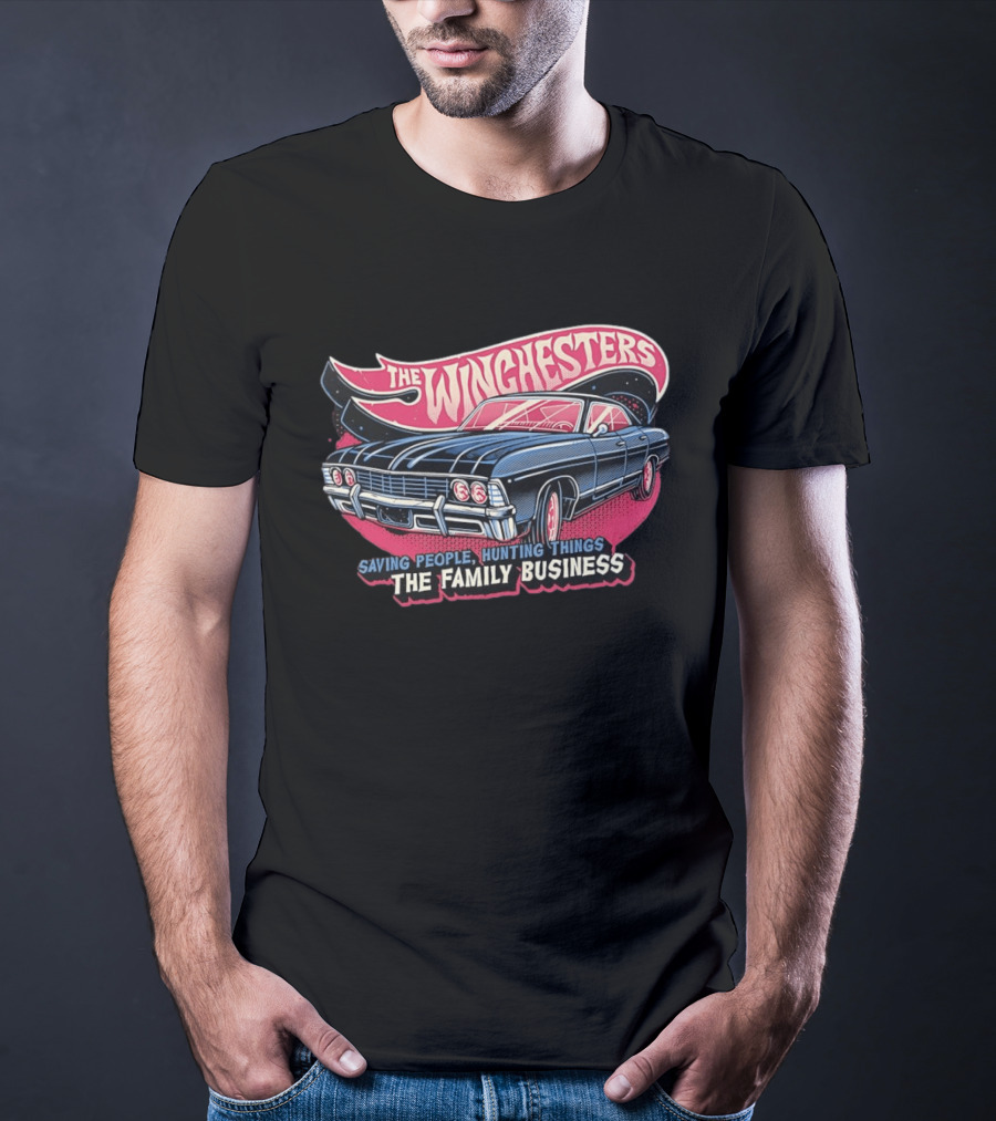 The Winchesters Impala Saving People Hunting Things Family Business T-Shirt