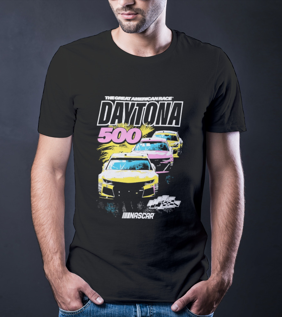 Daytona 500 NASCAR Racing The Great American Race Stock Car Competition T-Shirt