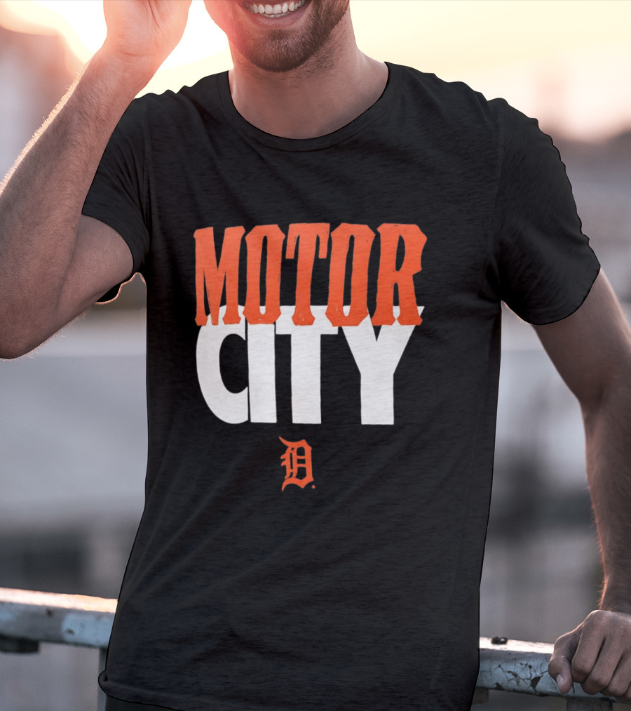 Detroit Tigers Motor City MLB Baseball Team Fan Gear T-Shirt