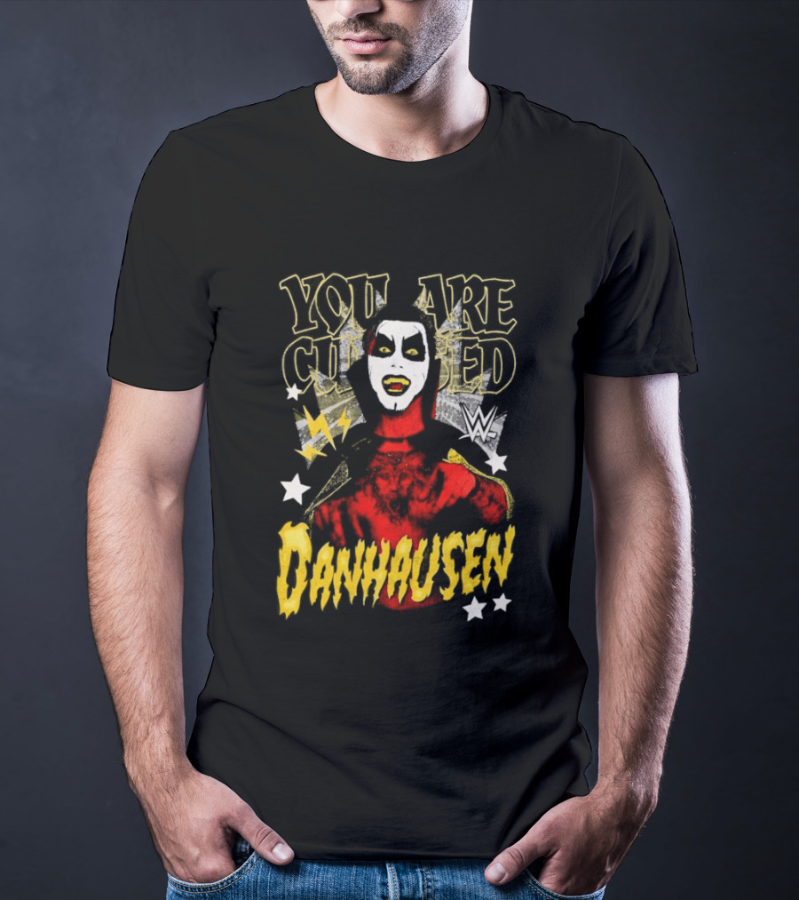 WWE Danhausen You Are Cursed Wrestling Starface T-Shirt