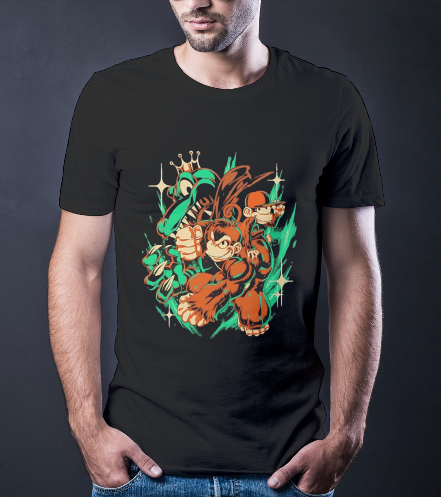 Donkey Kong Country Powerful Punch Dynamic Adventure T-Shirt