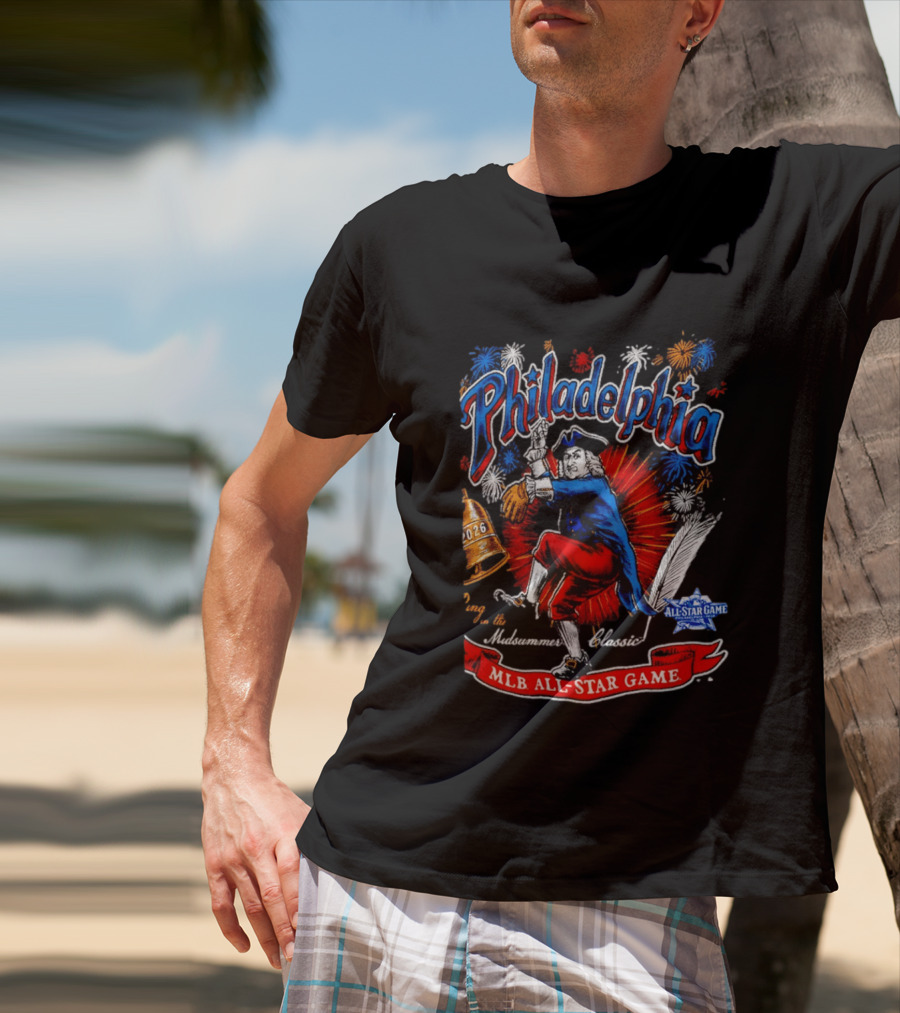 Philadelphia 2026 MLB All Star Game Midsummer Classic Fireworks T-Shirt