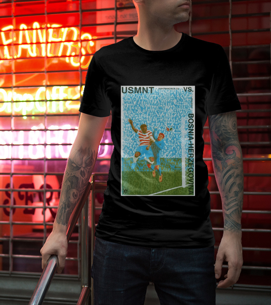 USMNT Vs Bosnia Herzegovina San Francisco July 1 2026 T-Shirt