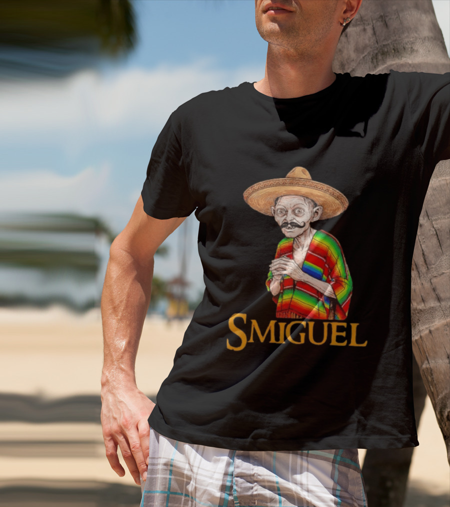 Smiguel Mexican Poncho Sombrero T-Shirt
