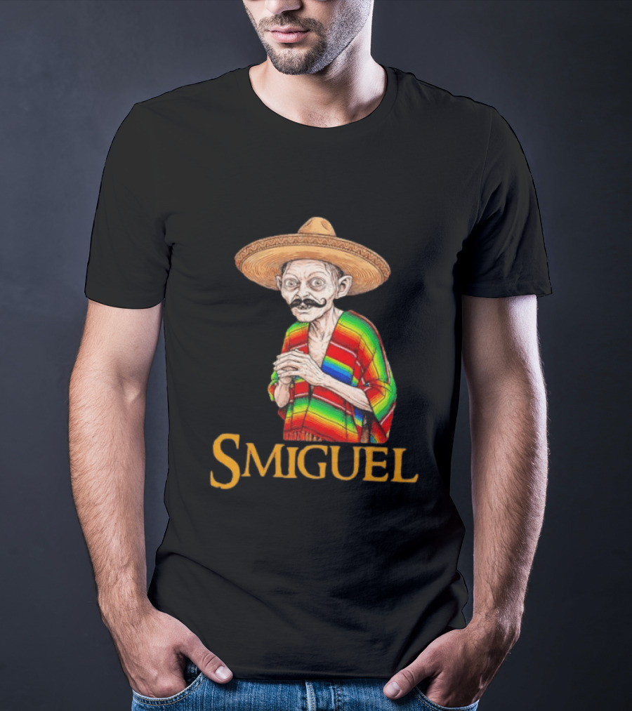 Smiguel Mexican Poncho Sombrero T-Shirt