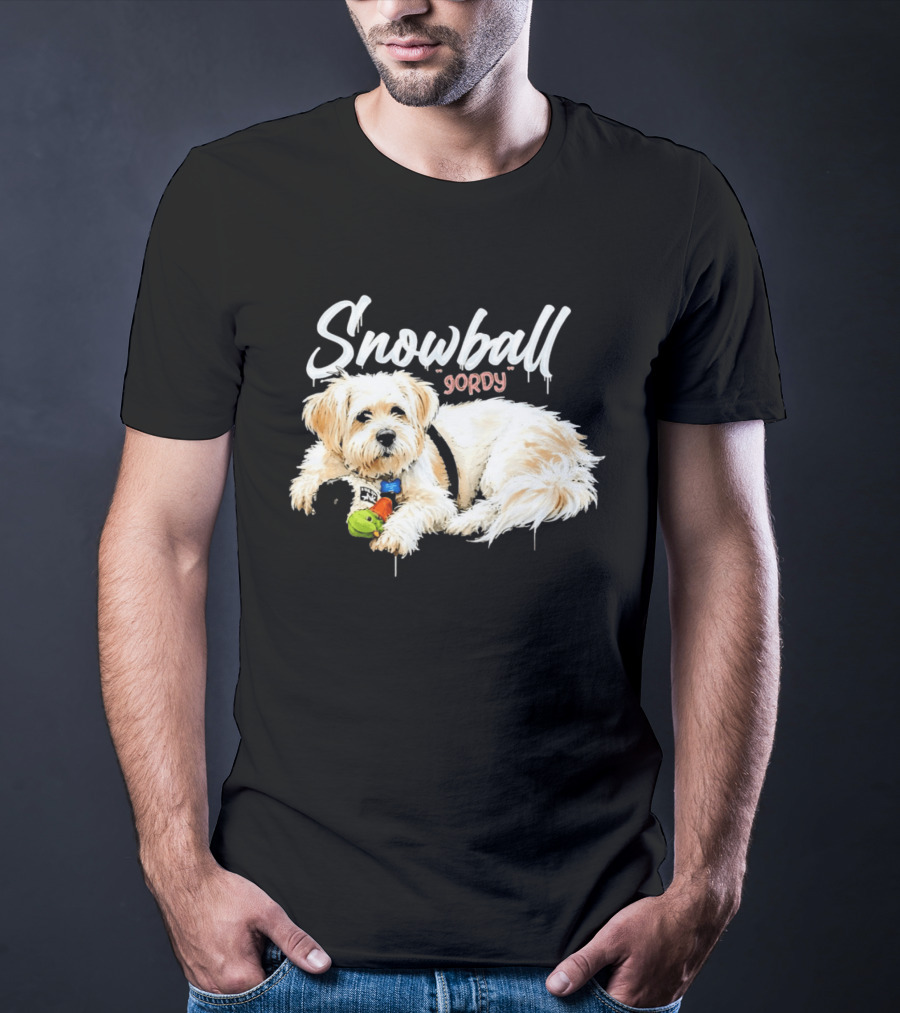 Snowball Gordy Dog With Playful Plush Toy T-Shirt