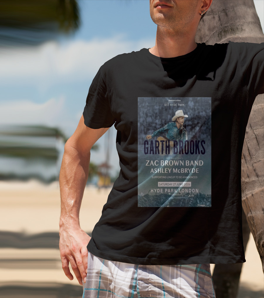 BST Hyde Park Garth Brooks Zac Brown Band Ashley McBryde London June 27 2026 T-Shirt