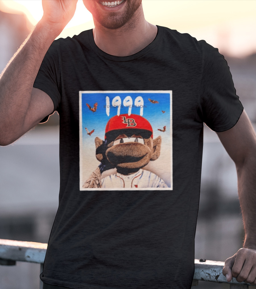 1999 Buddy's Version LB Red Cap Baseball T-Shirt