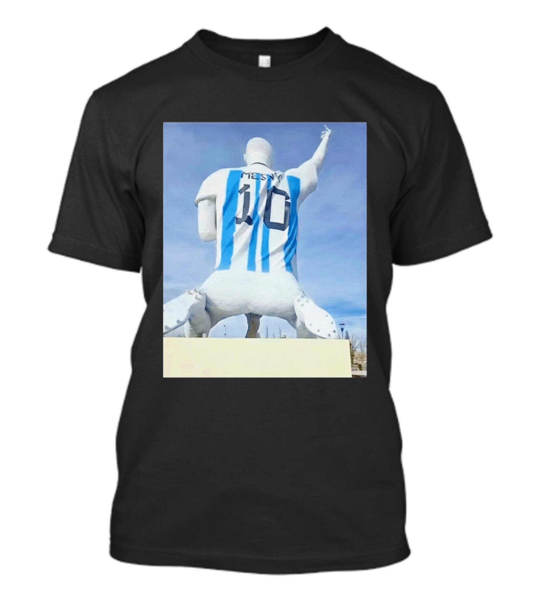 Lionel Messi 10 Argentina Jersey Statue Meme T-Shirt