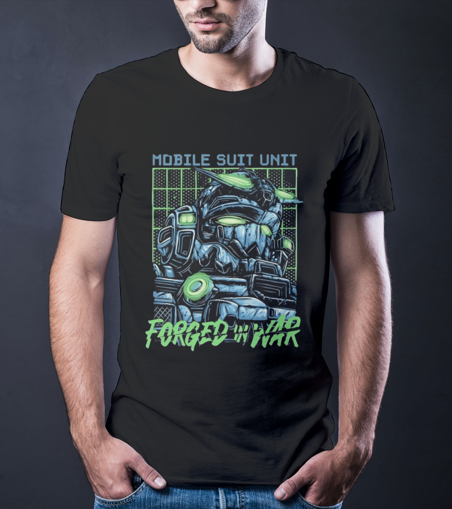 Mobile Suit Unit Forged In War Mecha Robot T-Shirt