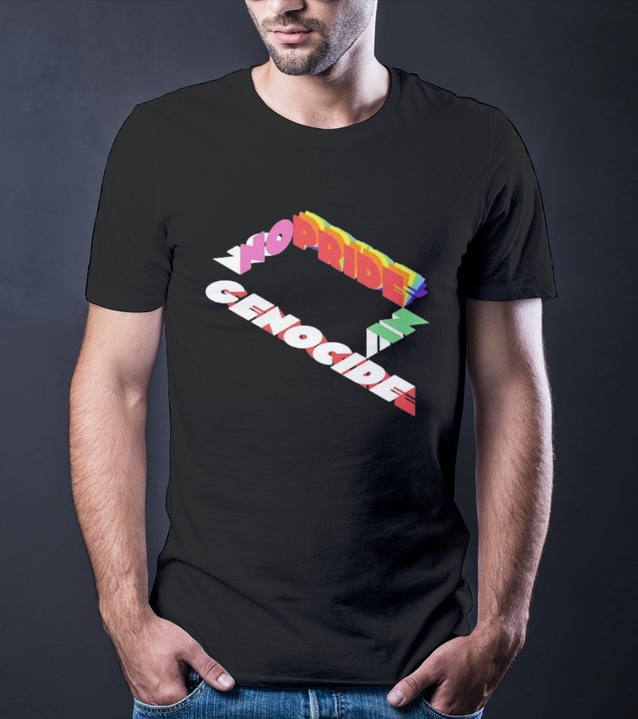 No Pride In Genocide Colorful 3D T-Shirt